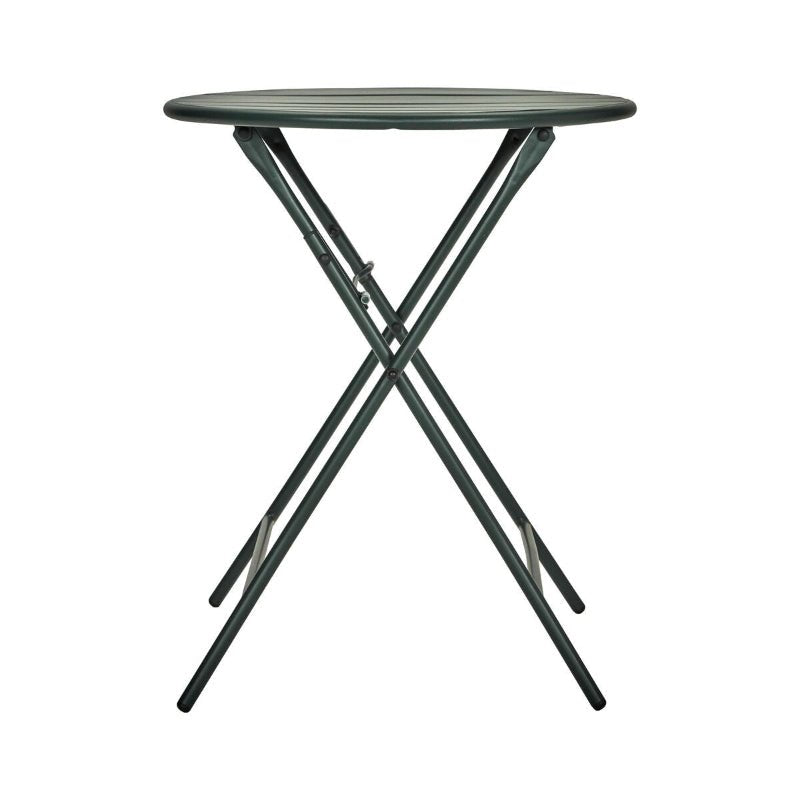 Cafésæt - 2 stole + 1 bord - mørkegrøn - Nordic Home Living