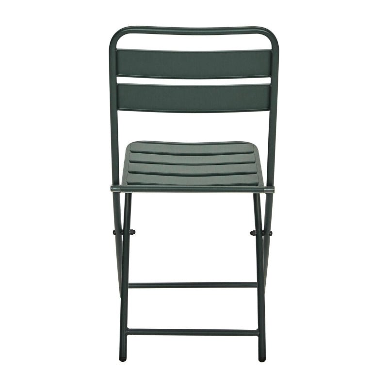 Cafésæt - 2 stole + 1 bord - mørkegrøn - Nordic Home Living