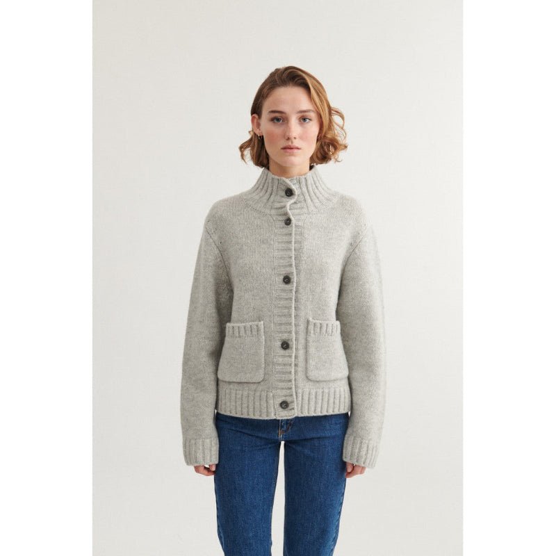 Cardigan - Blance - Light Grey Mel. - Nordic Home Living