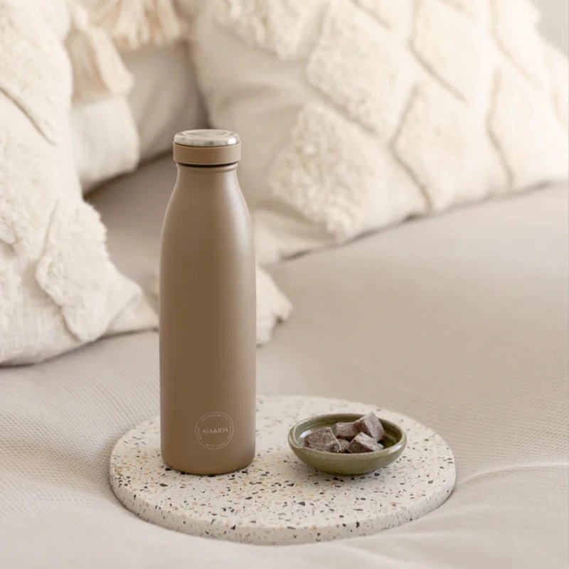 Drikkeflaske - 500ml - Dusty brown | AYA&IDA - Nordic Home Living