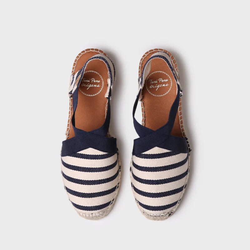 Espadrillos - VINAROS - Ecru/navy - Nordic Home Living