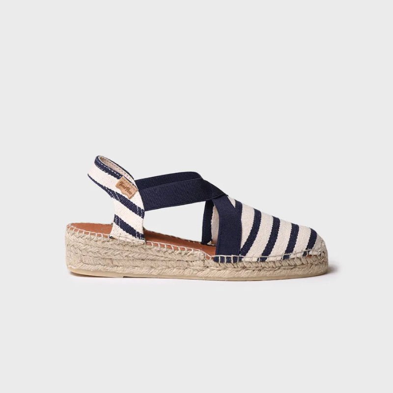 Espadrillos - VINAROS - Ecru/navy - Nordic Home Living