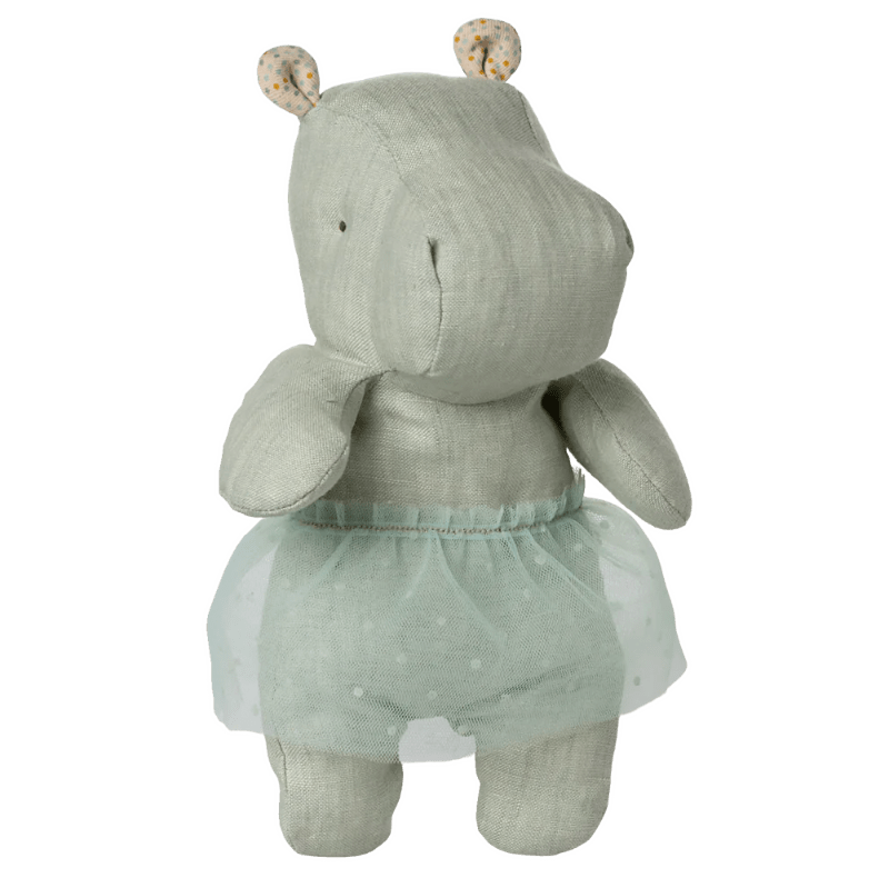 Flodhest med tyl - Safari friends - Mint - Nordic Home Living