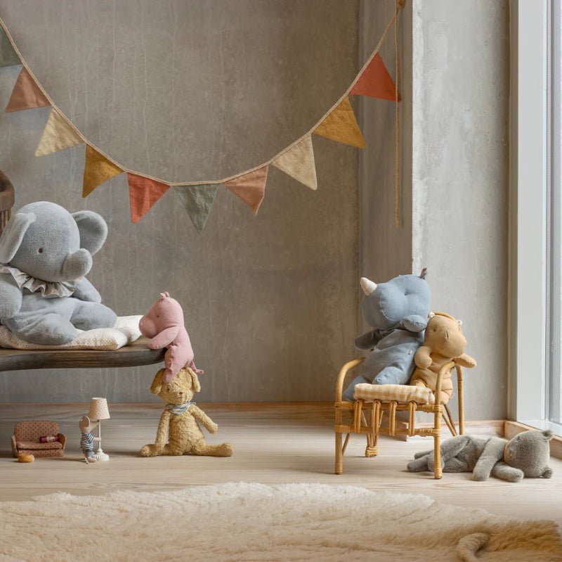 Flodhest - Safari friends - Råhvid - lille - Nordic Home Living