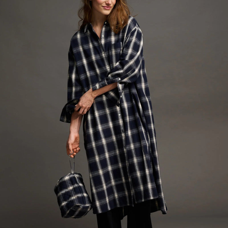 Floret Shirtdress Check