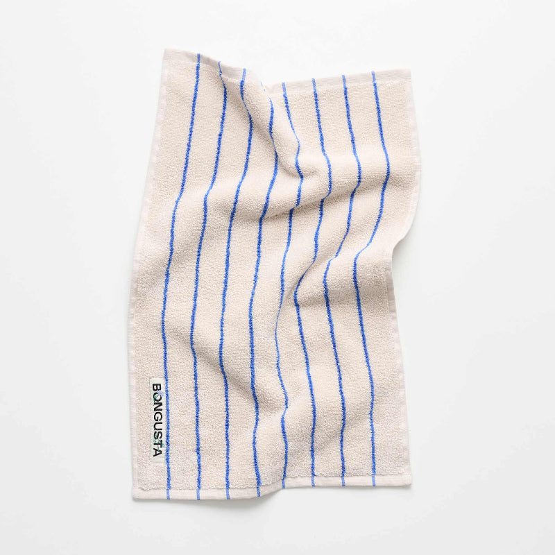 Gæstehåndklæde - Naram - moonbeam & ultramarine - Nordic Home Living