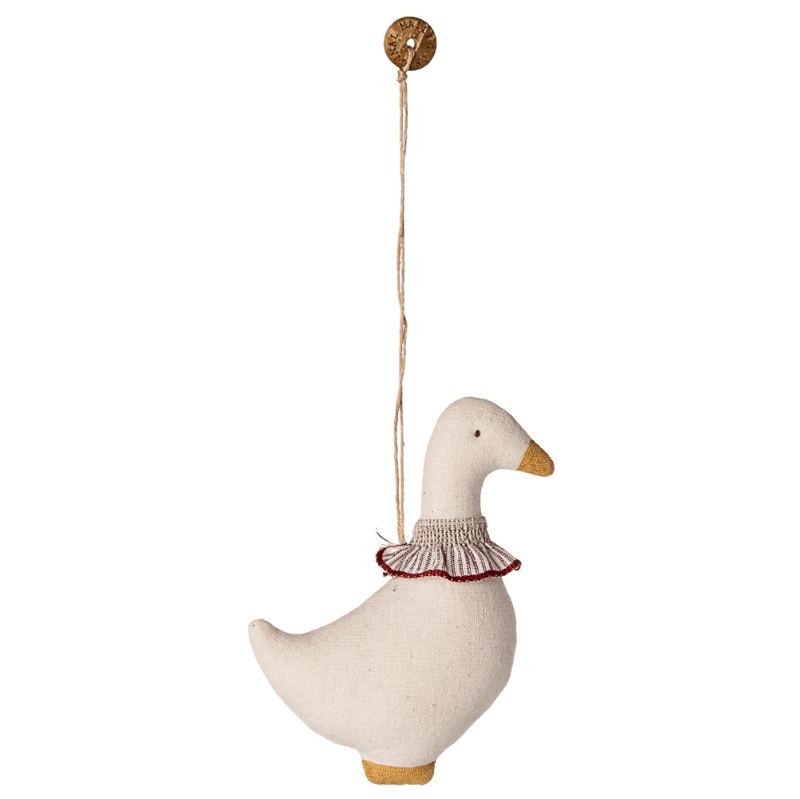 Gås ophæng - rød krave - Nordic Home Living