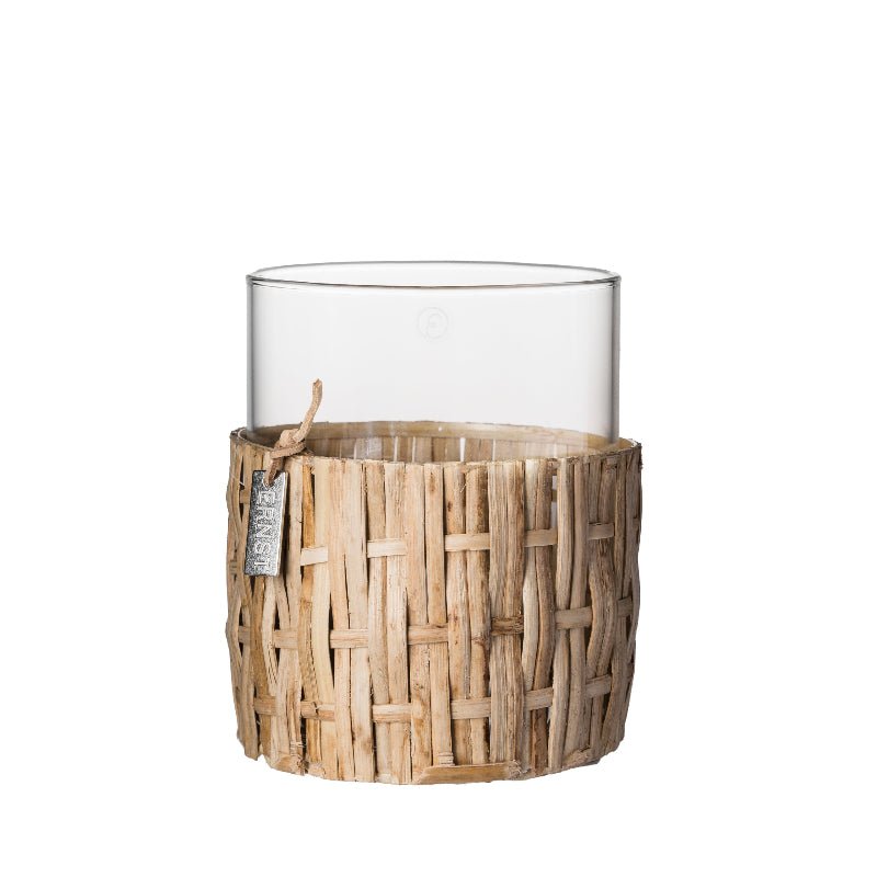 glasstage med flet - d10 - h12 cm - Nordic Home Living