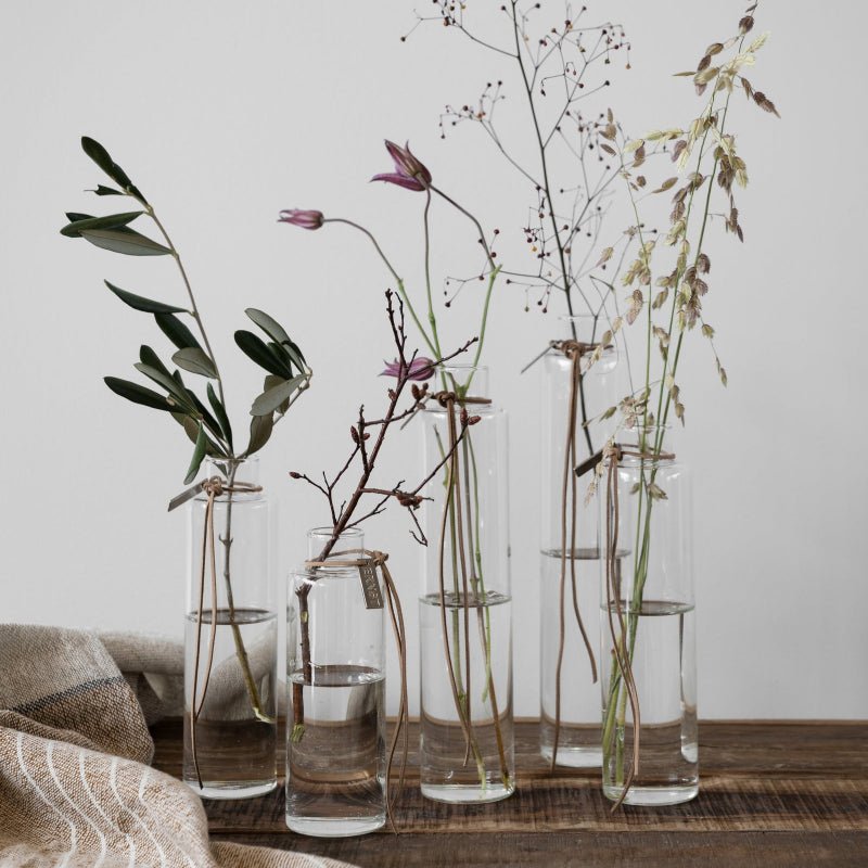 Glasvase - cylinder - H34 cm ø10 cm - Nordic Home Living