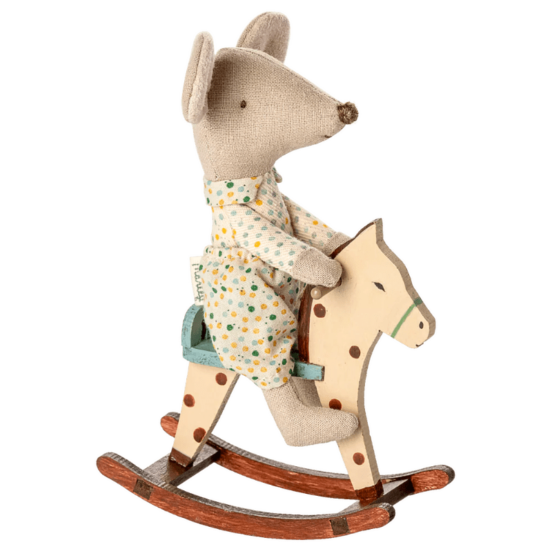 gyngehest Mus - Plettet - Nordic Home Living