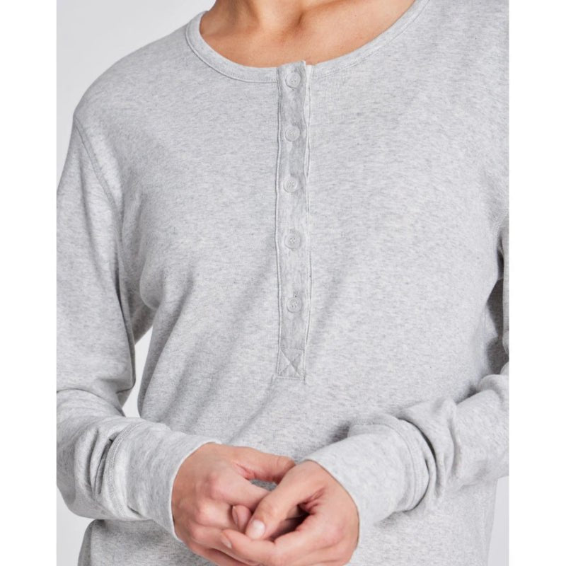 Ida - Cotton RIB GOTS - Light grey melange - Nordic Home Living