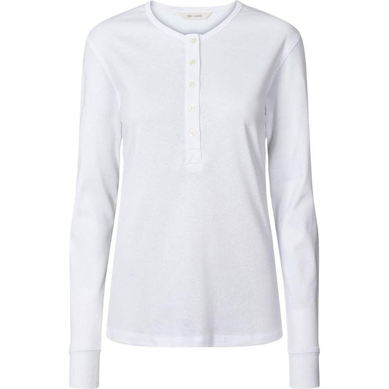 Ida - Cotton RIB GOTS - White - Nordic Home Living