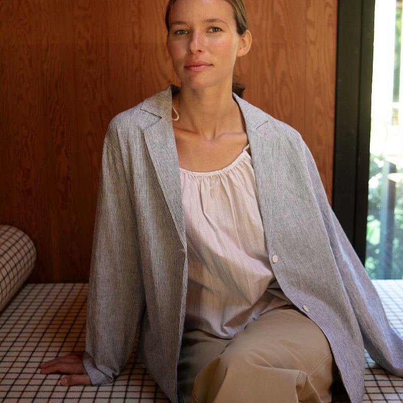 Jakke - Franka - Klassisk stripe - Nordic Home Living