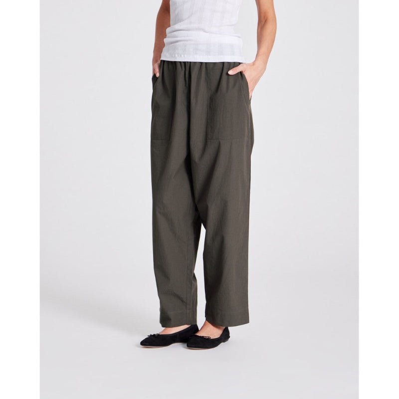 Jasmin Poplin Pants - Beluga - Nordic Home Living