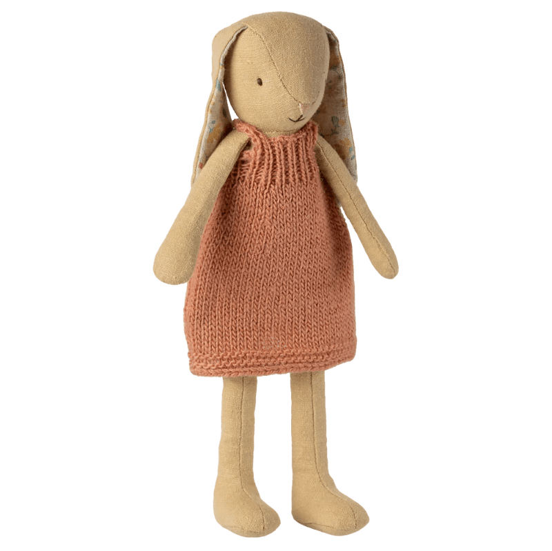 Kanin - Størrelse 2 - strikket kjole - cremegul - Nordic Home Living