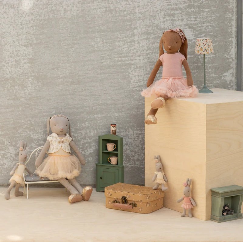 Kanin - Størrelse 3 - Balletdragt og rosa tylskørt - Nordic Home Living