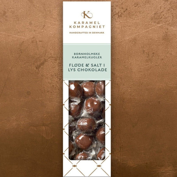 Karamel - Fløde med sydesalt og lys chokolade - 138g | Karamel Kompagniet - Nordic Home Living