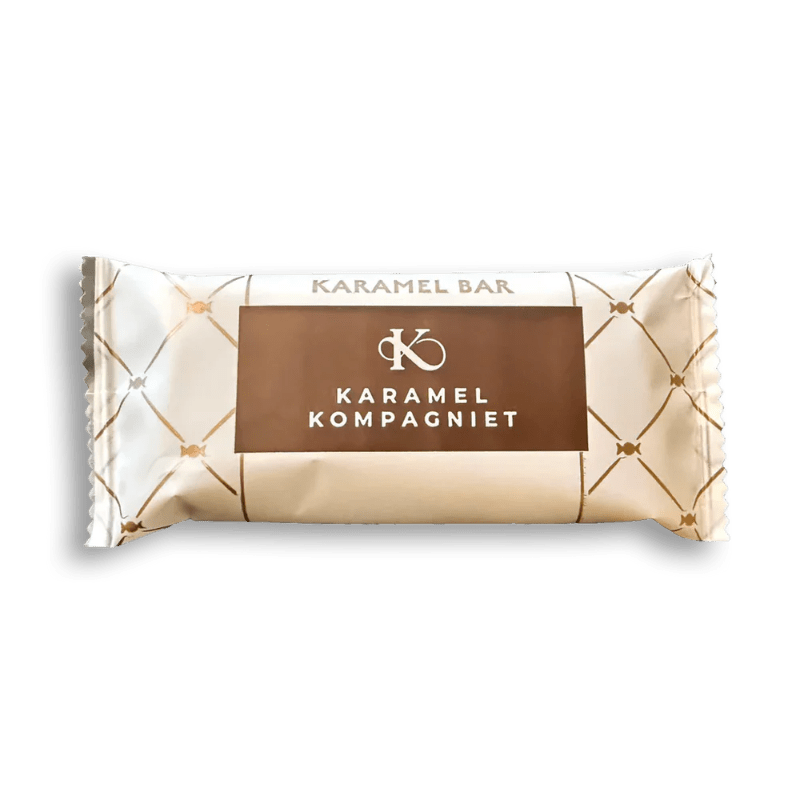Karamelbar - Rabarber med lys chokolade - 50g - Nordic Home Living