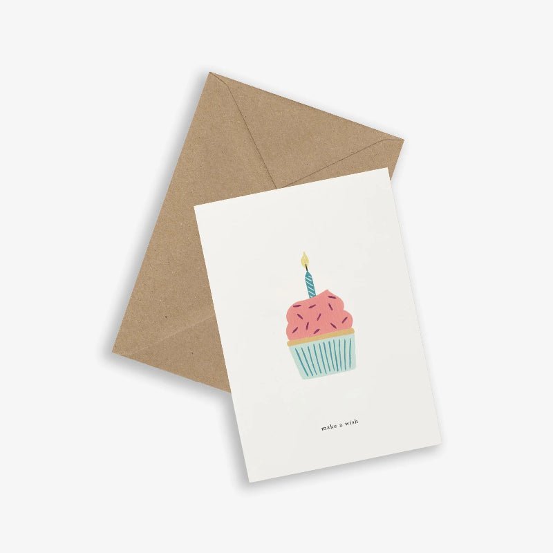 Kort - Kage med lys - Make a wish - Nordic Home Living