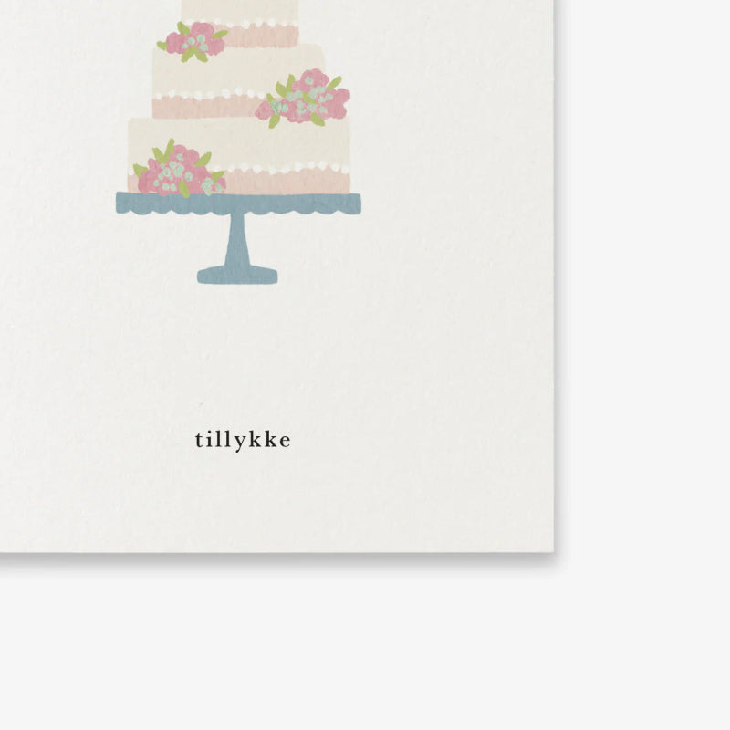 Lille Kort - lagkage - Tillykke