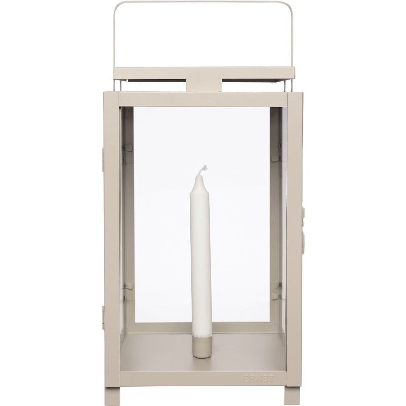 Lanterne - Beige - H 42 cm - 20x20 cm | ERNST - Nordic Home Living