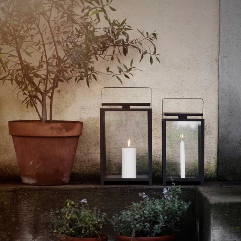 Lanterne - Beige - H 47 cm - 25x25 cm | ERNST - Nordic Home Living