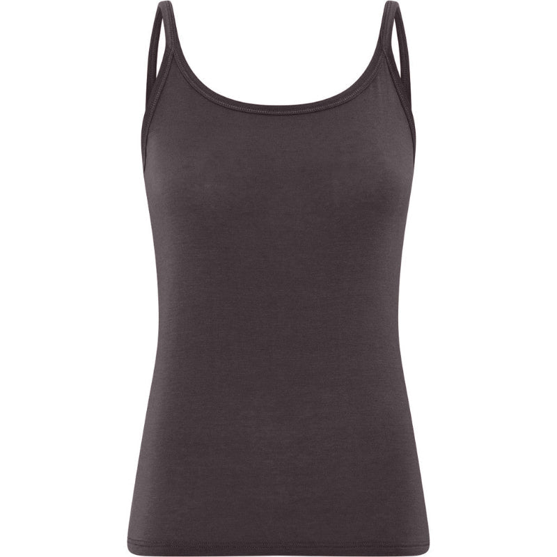 Linz cashmere singlet top - chocolate torte - Nordic Home Living