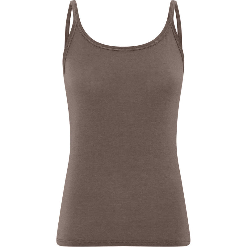 Linz cashmere singlet top - coffee quartz - Nordic Home Living