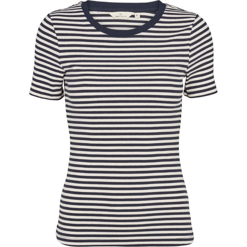 Ludmilla - SS - Navy/ Birch | Basic Apparel - Nordic Home Living