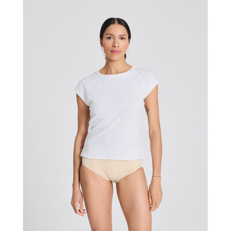 Malou - T-shirt - Hvid - Nordic Home Living
