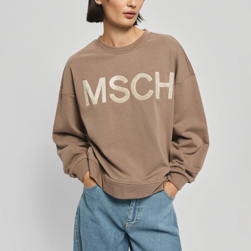 Mela Briena MSCH Sweatshirt - mountain/ oatmeal - Nordic Home Living