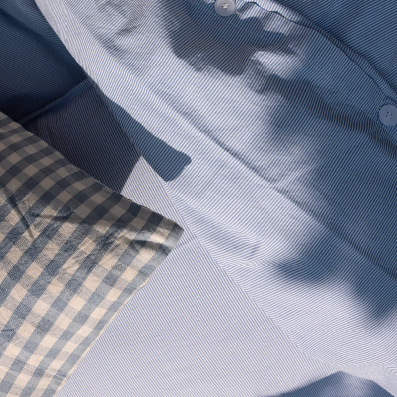 Sengesæt - Dobbelt 200x220 cm - milk stripe