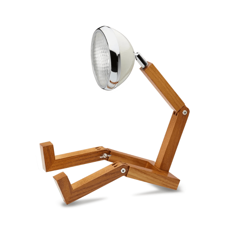  Mr. Wattson bordlampe - Hvid /eg - Nordic Home Living