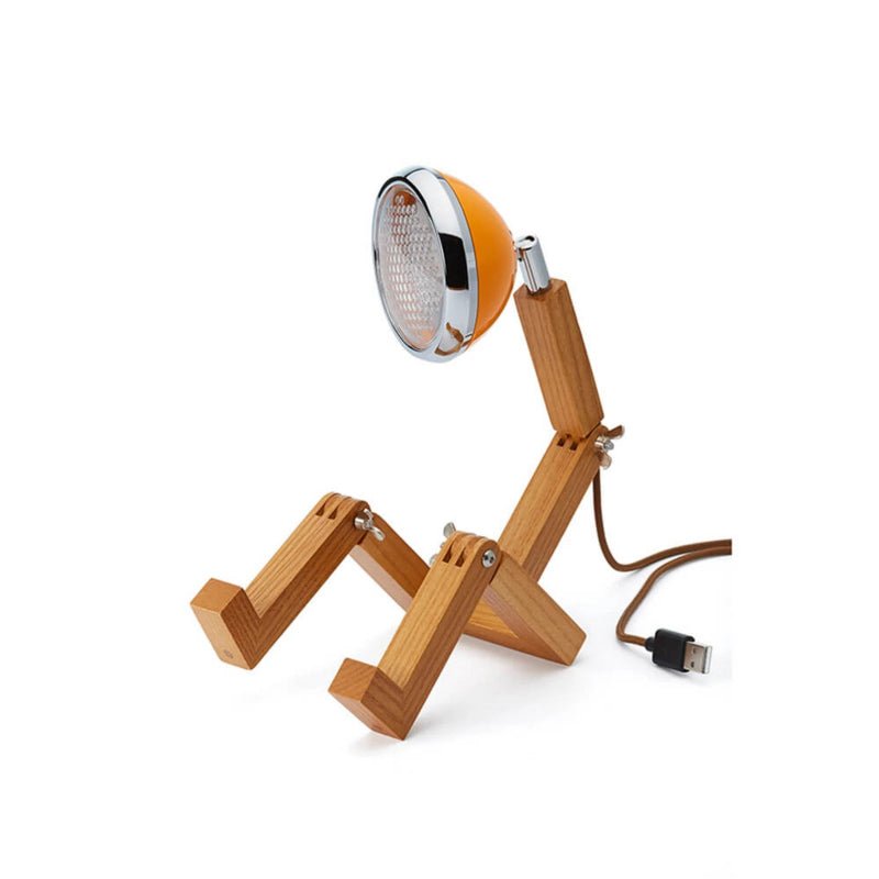  Mr. Wattson bordlampe - mini - Orange /eg - Nordic Home Living