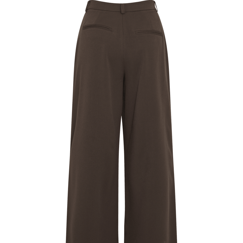 MSCH Henrika HW Pants - Dark Brown - Nordic Home Living