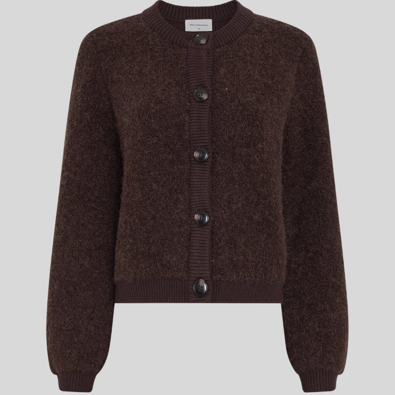 nerida cardigan - dark brown
