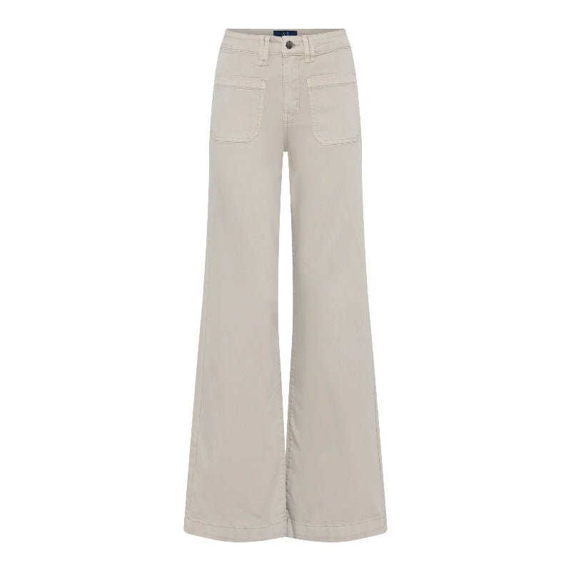 New Tutti Wide Twill Jeans - SAND - Nordic Home Living