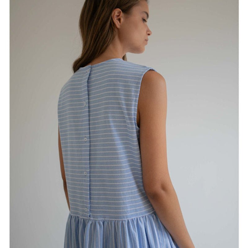 Noelle dress - OXFORD ANGEL STRIPE - Nordic Home Living