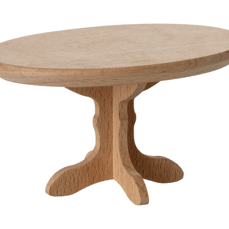 Ovalt Sofabord - Mus - natur - Nordic Home Living