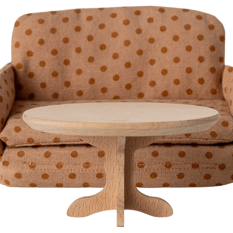 Ovalt Sofabord - Mus - natur - Nordic Home Living