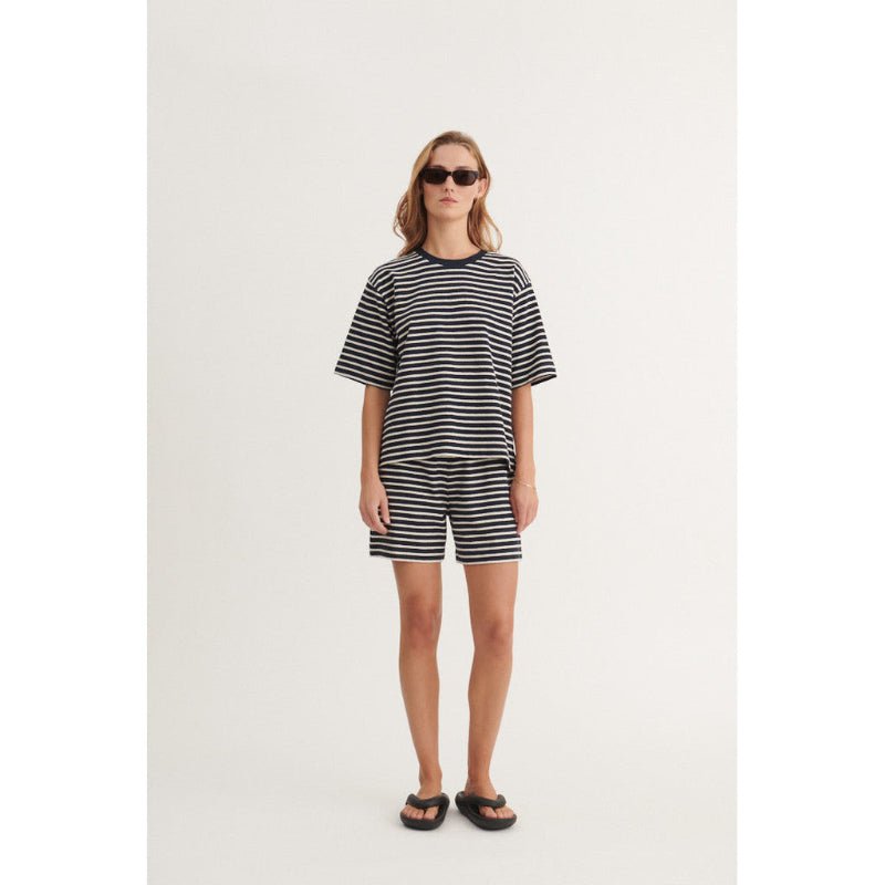 Oversized tee - Anneli - Sky Captain/Birch - Nordic Home Living
