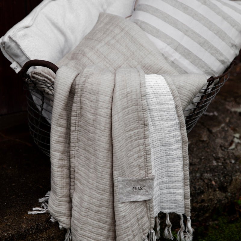 Plaid - Beige - 130x170 cm - Nordic Home Living
