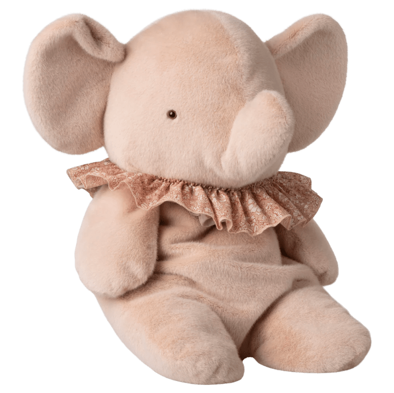 Plyselefant - Big - lyserød - Nordic Home Living