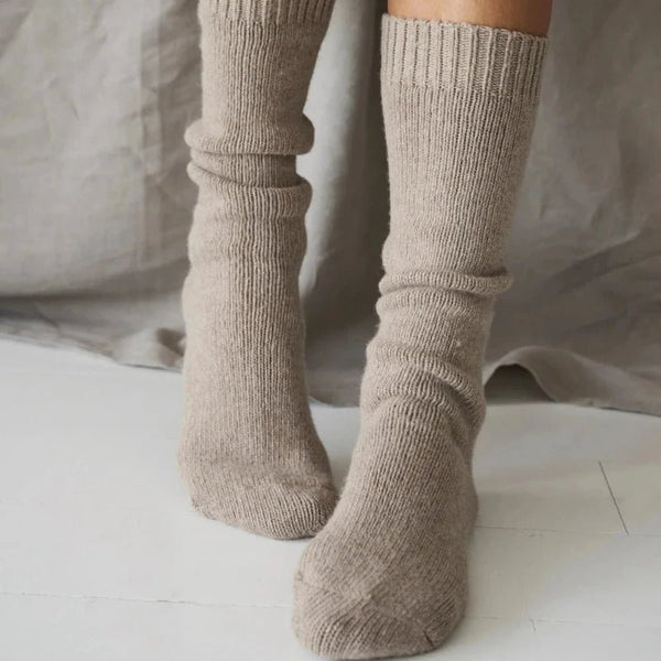 Polar socks - taupe | moshi moshi mind - Nordic Home Living