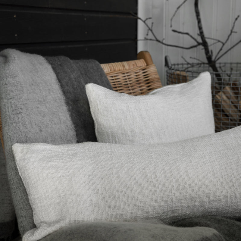 Pudebetræk - Hvid - 30x70 cm - Nordic Home Living
