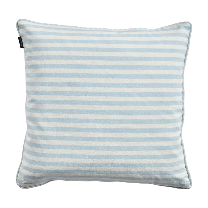 Pude m/fyld 50x50cm bomuld -Light Blue/white