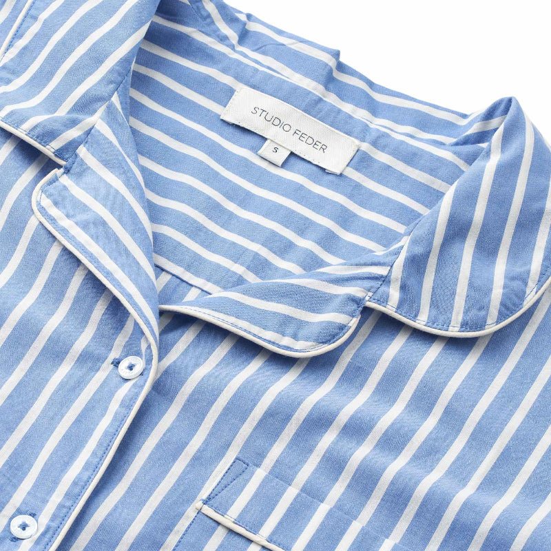 Pyjamas - Esther - Blue Stripe - Nordic Home Living