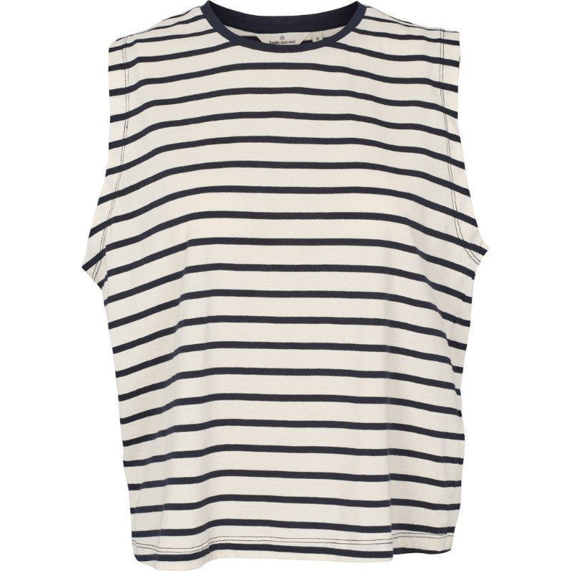 Raja - Tank top - Whisper white/ Sky captain - Nordic Home Living