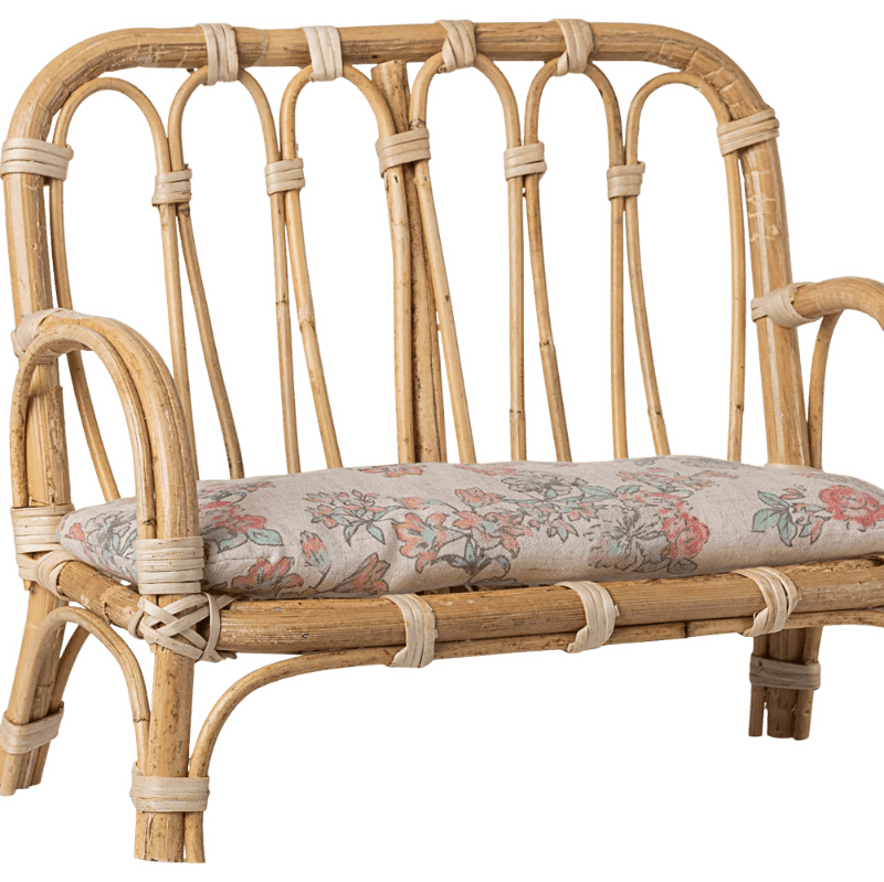 Rattan sofa - stor - natur - Nordic Home Living