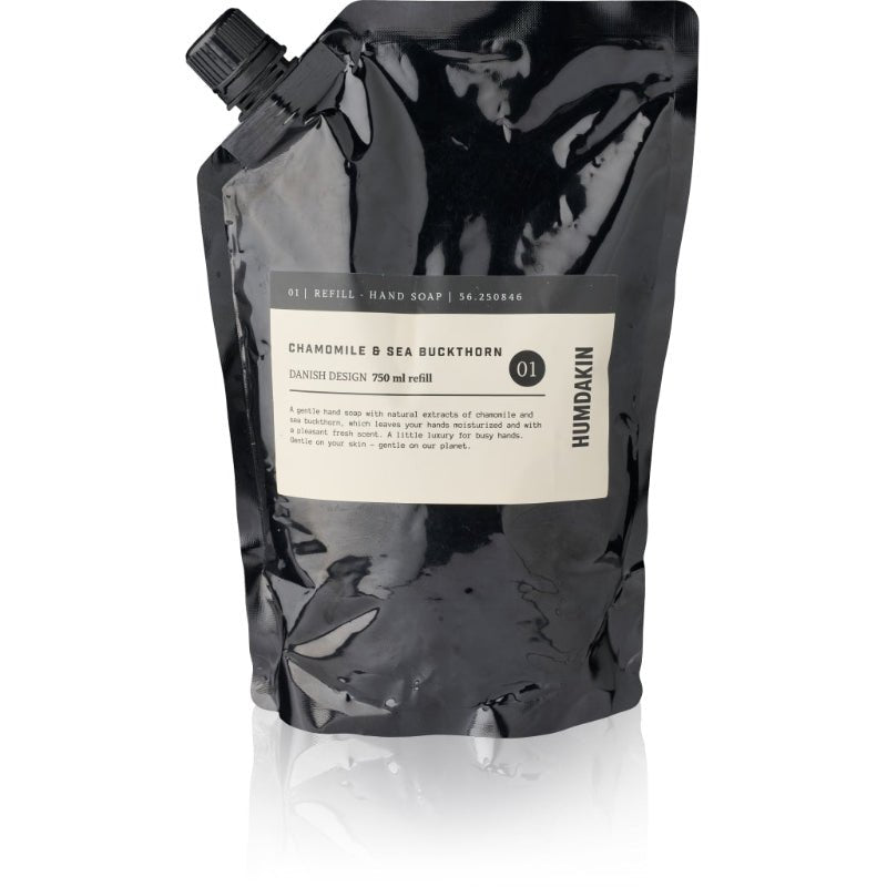 Refill 750ml - Håndsæbe 01 - Kamille og Havtorn - Nordic Home Living